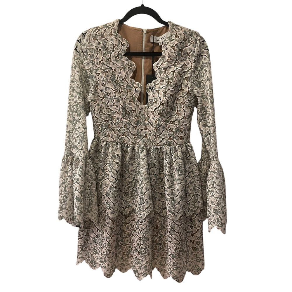 NWT Elliatt Ritual Dress Sage/White Sz. Small - Picture 5 of 9